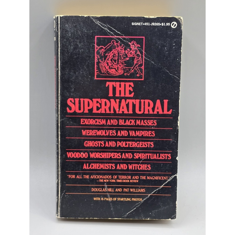 The Supernatural by Douglas Hill, Pat Williams 1st Signet Edition VTG PB 1967